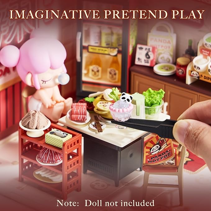 Rolife Super Creator House Building Playset & Terrace Bundle - Chineses Food Restaurants