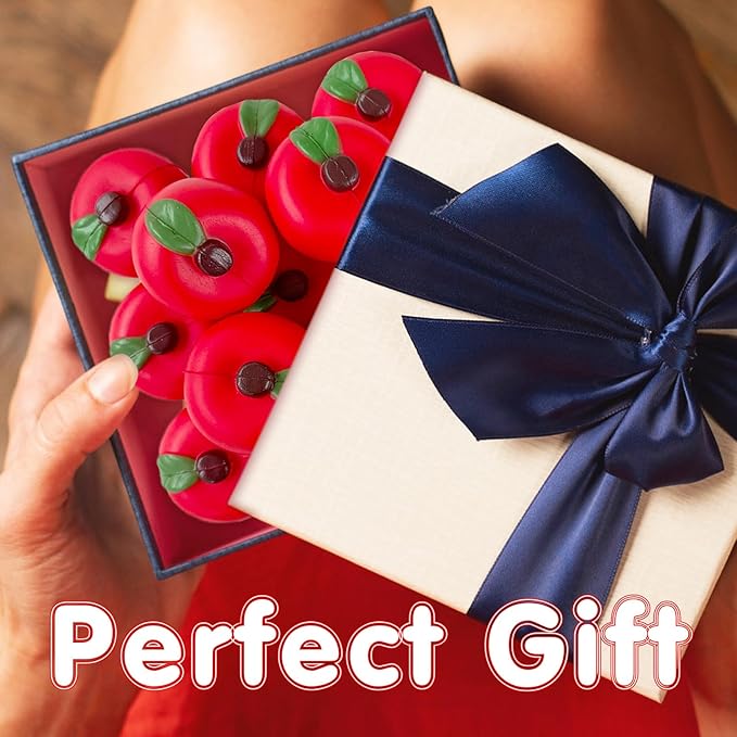 24 Pieces of Fruit Stress Ball Toys,Red Fruit Stress Relief Balls,Fruit Fidget Stress Balls for School Carnival Reward Party Favor Supplies Back to School Decor