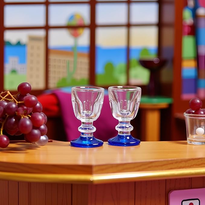 4 Pcs Lovely Miniature Wine Glass 1:6 1:12 Simulation Model Dollhouse Accessory, DIY Micro Scene Decor