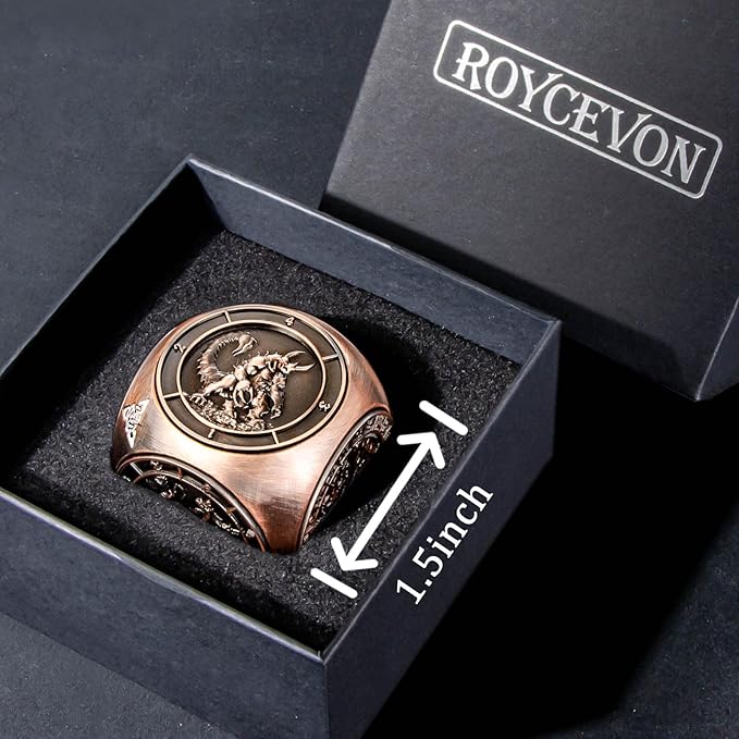 7 in 1 Unique Spinner DND Dice Set D&D, Metal Cube D and D Dice with Gift Box, Dungeons Dragons Role Playing Dice, Copper