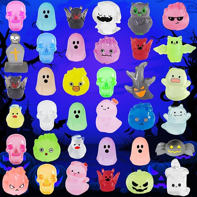36Pcs Halloween Mini Resin Figures Miniature Animal Figurines Tiny Animals Set for Home Decor and Garden Decoration & Collectibles