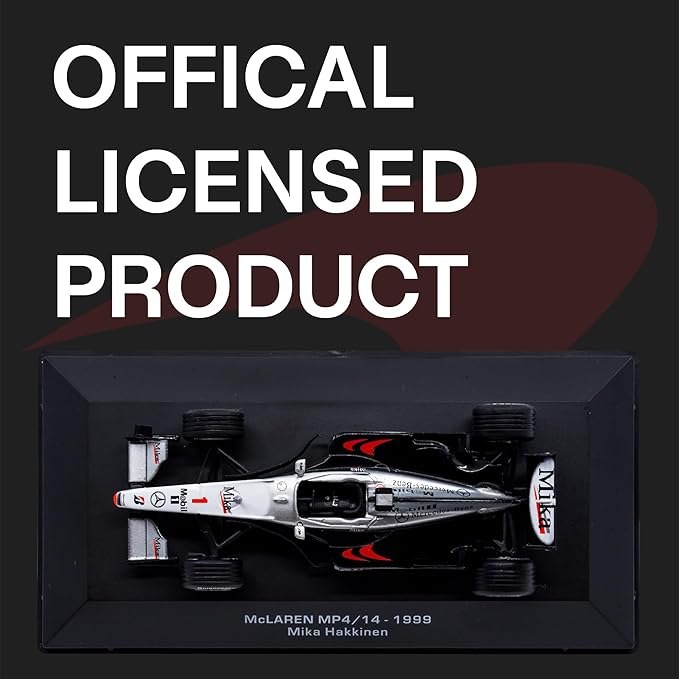 LUPPA 1:43 F1 Team MP4/14-1999 Collection Formula 1 Race # Model Inspired by Mika Hakkinen Diecast Collectible Model