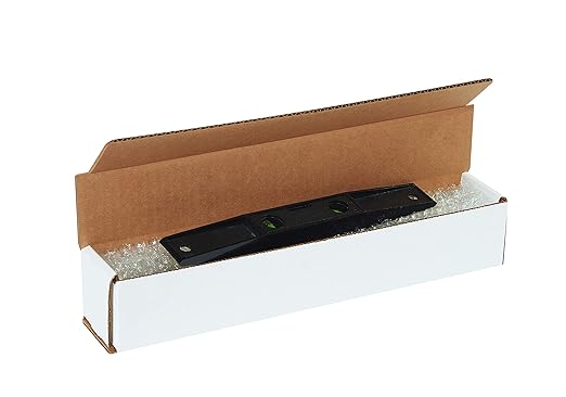 Box USA BM2444 24"L x 4"W x 4"H, White (Pack of 50)