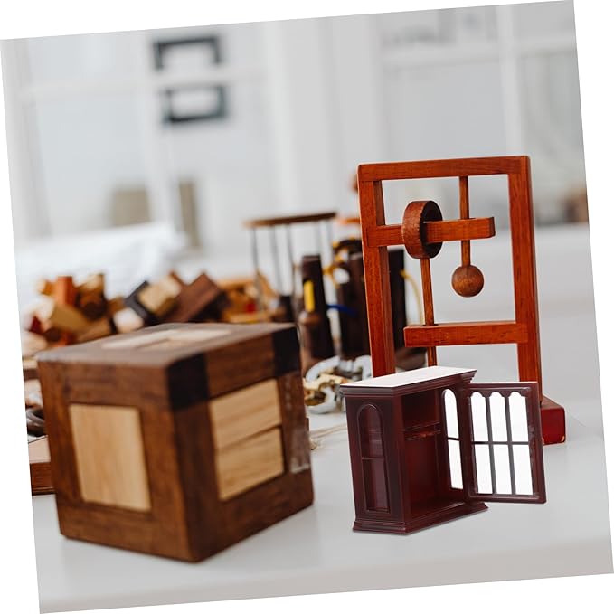 Operitacx Miniature Cabinet Model Abs Material Mini House Furniture Model for Dollhouse Decor for Living Dining Bedroom Accessories