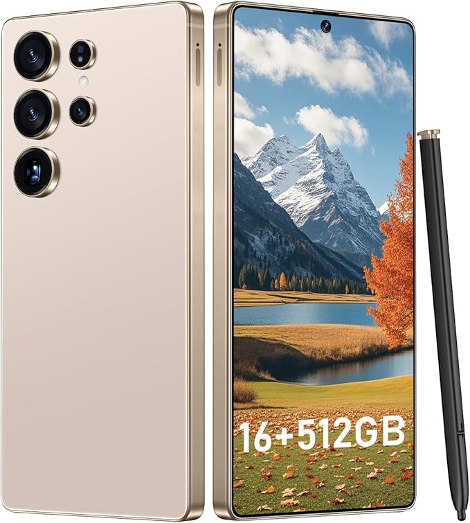 OEJBK I25 Ultra: Powerhouse 16GB/512GB, 2-Day 7000mAh Battery, Huge 6.99" Android 14 Phone w/Built-in Stylus - Your All-in-One Device The Superior Choice (Cyan)