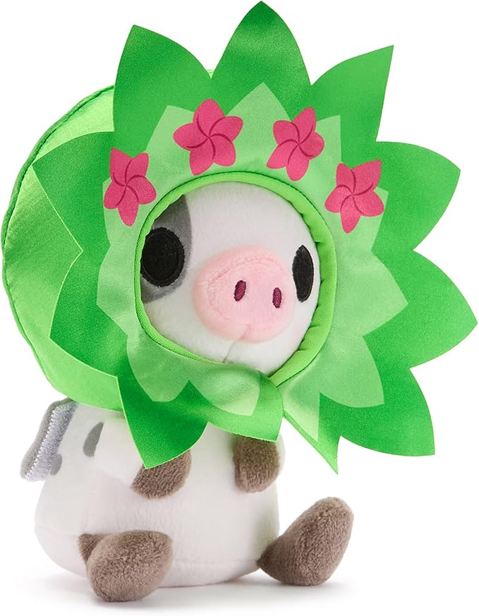 Disney Store Official Mini Mix-Its Plushies – Pua - Cute Stuffed Animals - Mix & Match Detachable Hats - Hook and Loop Strap - Plush Toys for Kids and Collectors, 7 Inch