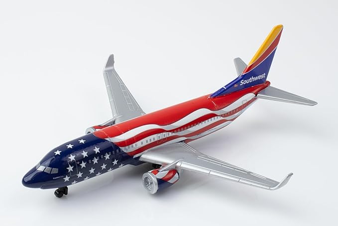 Daron Toy Airplane – Southwest Freedom One Livery – Die-Cast Metal Model Airplane with Plastic Parts, Officially Licensed Collectible Toy for Kids Ages 3+