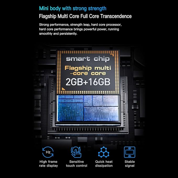 XUMIUZIY Mini Smartphone, Slim Unlocked Cell Phones with 3" HD Screen, 2GB RAM 16GB ROM, Dual Cameras, Dual SIM Card Slot, 3G Network, 1000mAh Battery, 8.1 (Ocean Blue)