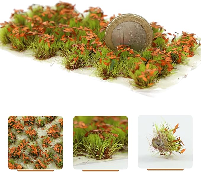Miniature Vegetation Artificial Flower Cluster with Model Bases War Game Lowland Scenery (C)