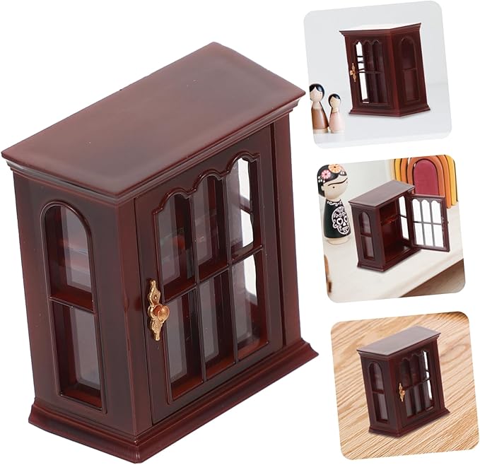 Operitacx Miniature Cabinet Model Abs Material Mini House Furniture Model for Dollhouse Decor for Living Dining Bedroom Accessories