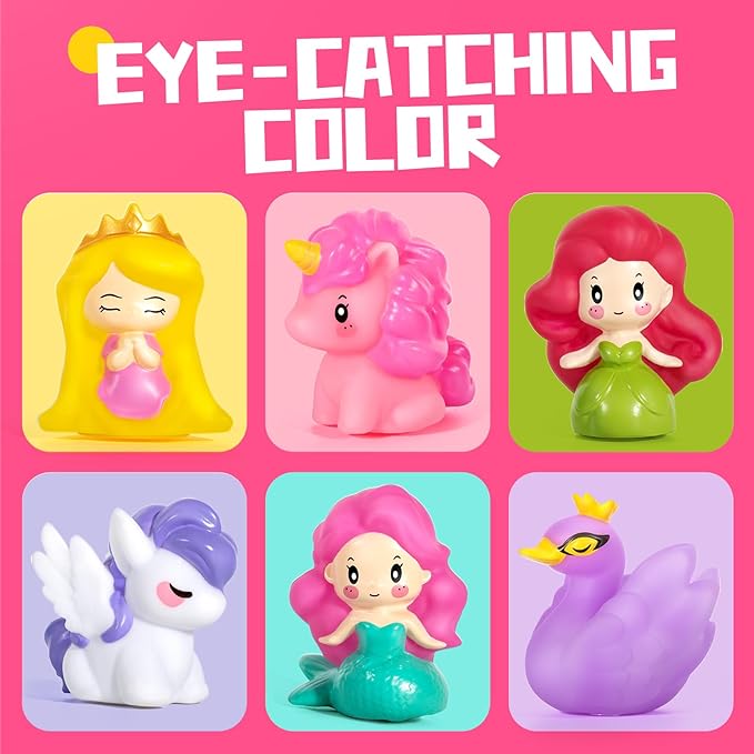 Hely Cancy Baby Bath Toys - No Hole Bath Toys for Kids, Bath Tub Shower Toys for Newborn Baby