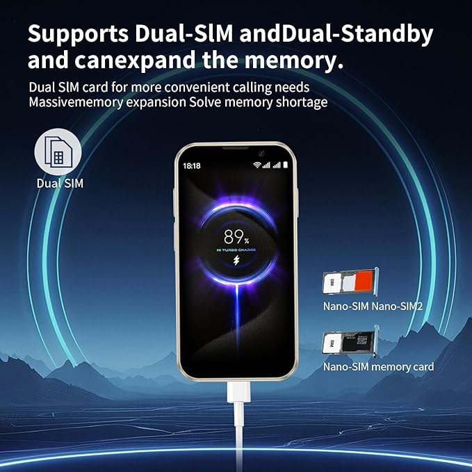 Mini 3G Smartphone Unlock, 3-inch high-Definition Touch Screen Dual SIM Card Dual Standby mini Phone, Portable Backup Compact Phone, Suitable for Students and Children as Gifts (pink 2GB+16GB)