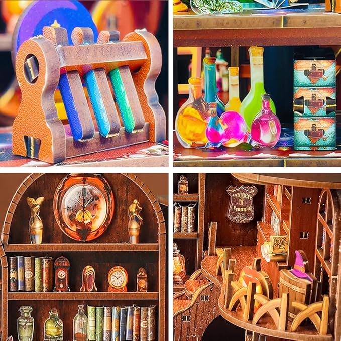DIY Miniature Dollhouse Kit, Tiny House Kits with Furnitures, Mini House Making Kit to Build for Adults, Hobby Craft Gift for Christmas Day, Magic Labs