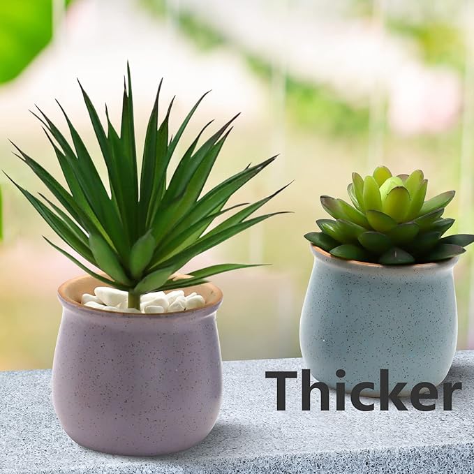 Hecaty 5 Pcs Faux Succulents Set, Realistic Fake Succulents, Artificial Hanging Ornaments Fleshed Plant Textured for Home Garden Wedding Party Spring Decoration (Green)