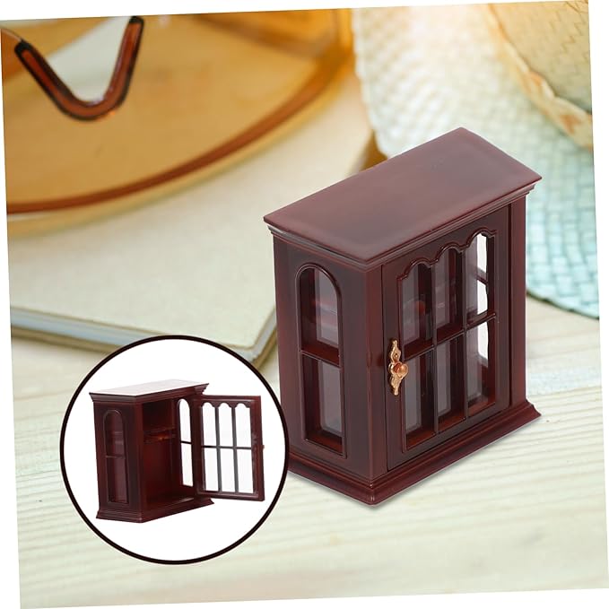 Operitacx Miniature Cabinet Model Abs Material Mini House Furniture Model for Dollhouse Decor for Living Dining Bedroom Accessories