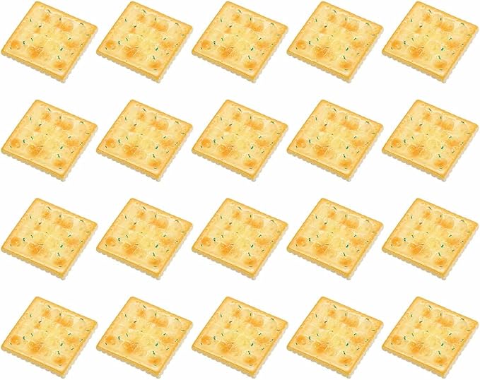 Dollhouse Miniature Food, Cute Onion Cookies Figures Toys Mini Resin Foods Trinkets for Pretend Play Kitchen Cooking Game & Doll House Decor (Yellow, 20pcs)