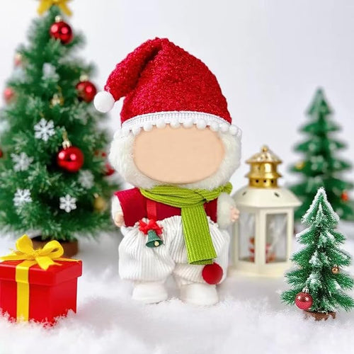 17cm Doll Christmas Clothes(NO Doll), Cute Dolls Outfit Accessories, Small Kawaii Clothes Set for Dolls, for Women and Girls(Style 2)