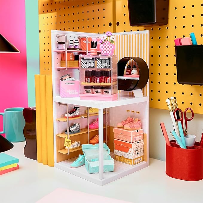 MGA's Miniverse Make It Mini Spaces Pizza Shop, Building Set, Customize, DIY Crafts, Rooms, Hobby, Collectors, Display, Gifts, 8+