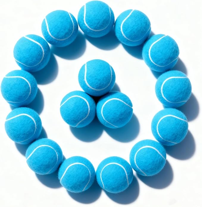 PoyPet 16-Pack Tennis Balls Bulk for Practice,Training and Beginners | Ideal for Dog Fetch,Chew and Play