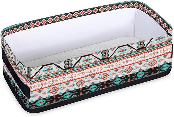 Aztec Design Bathroom Storage Baskets Waterproof Bathroom Counter Organizer Decorative Toilet Paper Storage Basket for Organizing for Bathroom Living Room Decor
