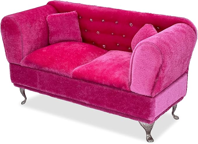 Yikko 1/6 Sofa Cushions for Dollhouse Living Room or Bedroom Decor, 12inch Dolls Accessories, Furniture for Blythe-Doll, Gift for Women Jewelry Box(K-S86)
