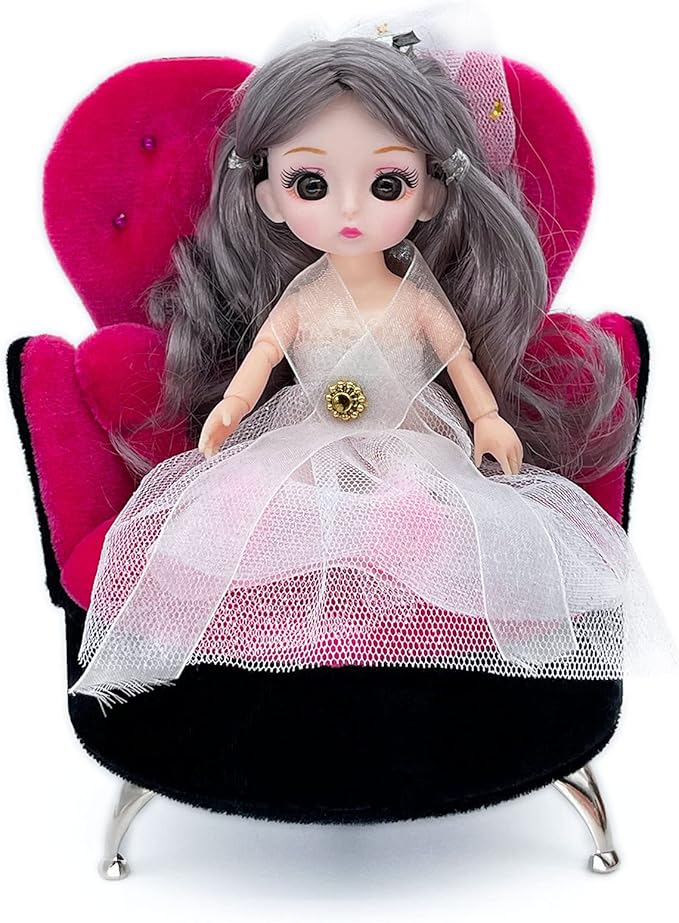 Yikko 1/6 Sofa Cushions for Dollhouse Living Room or Bedroom Decor, 12inch Dolls Accessories, Furniture for Blythe-Doll, Gift and Women Jewelry Box(A36-307H)