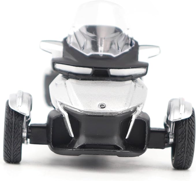 Diecast Masters BRP Bombardier Models 1:32 Scale Diecast Replica Can-Am Spyder RT, Hyper Silver | Item 60016