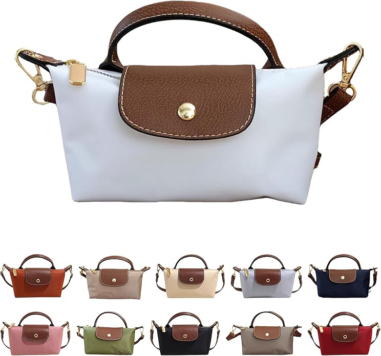 Mini Crossbody Bag for Women - Adjustable Strap Shoulder Purse, Small Spacious Tote with Zipper Pockets for Phone Wallet Keys