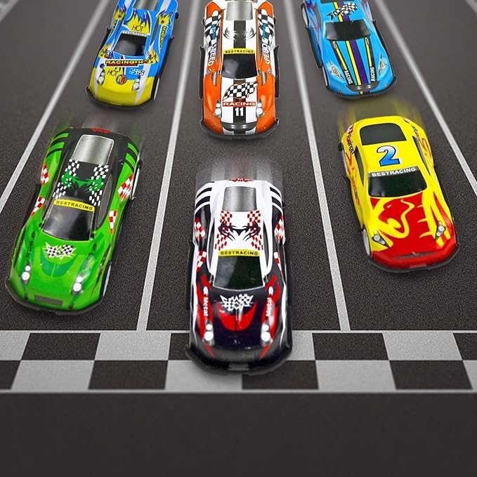 Vileafy 30 Mini Race Cars for Classroom Prizes, Party Favors for Kids 4-8 Years Old, Bulk Small Pull Back Car Toys for Treasure Box, Mini Toys Cars for Boys and Girls Valentines Day Gifts for Kids