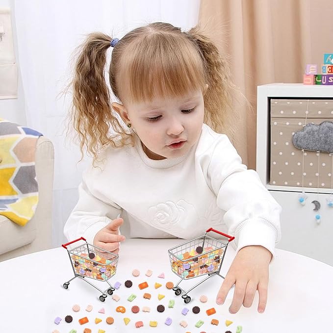 300 PCS Mini Resin Cookie Series Figurines for Crafts Luminous Tiny Resin Dessert Baking Food Miniature Things for Dollhouse Fairy Garden Micro Landscaping Decoration Cake Toppers Decor