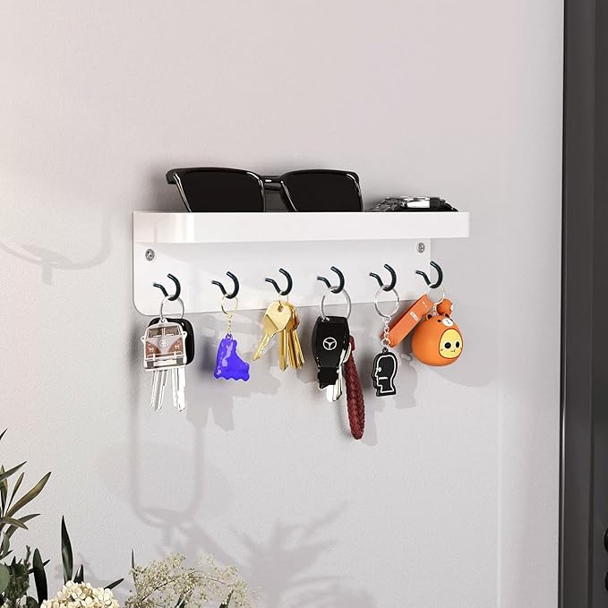 BJUTYEU 125 Pieces of Screw Cup Hook Set 5 Sizes Ceiling Small Hooks Wardrobe Decoration Hanging Accessories for Hanging Outdoor or Indoor use (0.98" 1.41" 1.57" 1.96" 2.36") (Black)