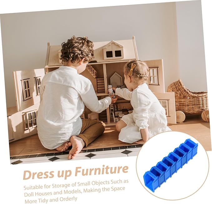 12pcs Miniature Plastic Storage Crates Dollhouse Accessories for Micro Landscape Decor Compact Lightweight Mini Baskets with Detailed Craftsmanship for Scale Model Storage