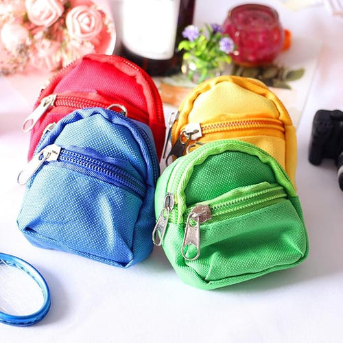 1Pc Green Mini Doll Backpack School Bag Model Dollhouse School Accessory for 1/6 Scale Dollhouse Dollhouse Décor,Simulation Mini School Bag Model,Dollhouse Accessories