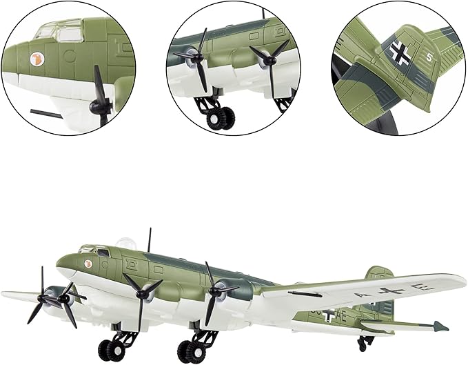 HANGHANG 1/144 FW-200 Condor Fighter Plane Metal Fighter Military Model Diecast Plane Model for Collection or Gift