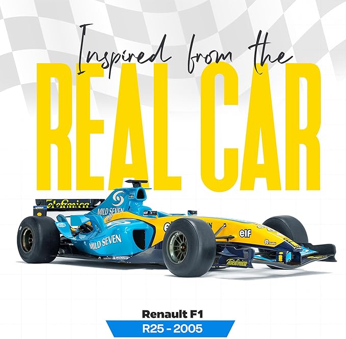 1:43 F1 Team R25-2005 Collection Formula 1 Race 5# Model Inspired by Fernando Alonso Diecast Collectible Model
