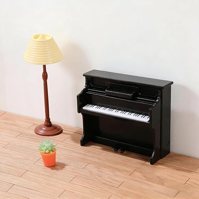 Garneck 40 Pcs Miniature Dollhouse Flooring Self-Adhesive Grey Mini Flooring for DIY Mini House Decorations Accessories