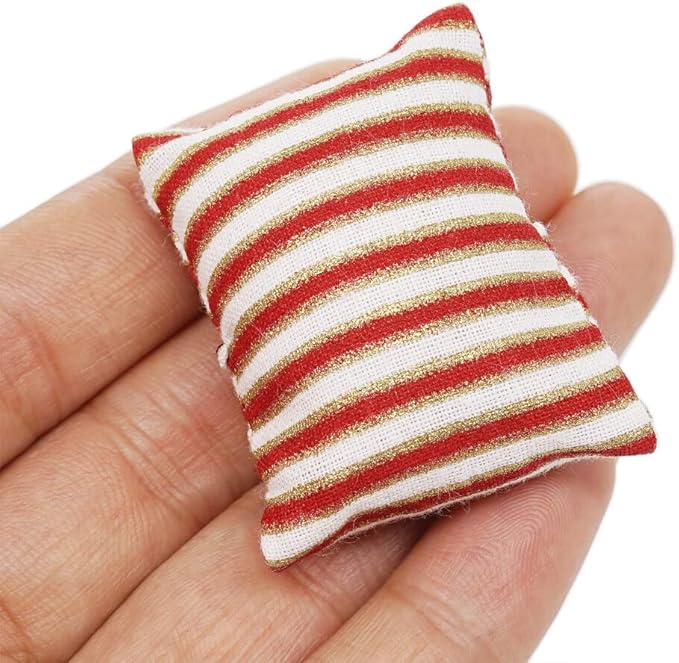 Odoria 1/12 Miniature Chair Armchair Dollhouse Furniture Accessories, Stripes