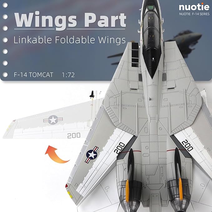 US Navy F-14 Tomcat 1/72 Alloy Model VF-84 Jolly Rogers Fighter DieCast Metal Airplane Military Display Model Collection or Gift
