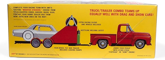 AMT - 1953 Ford Pickup Modified Stocker Hauler Gulf