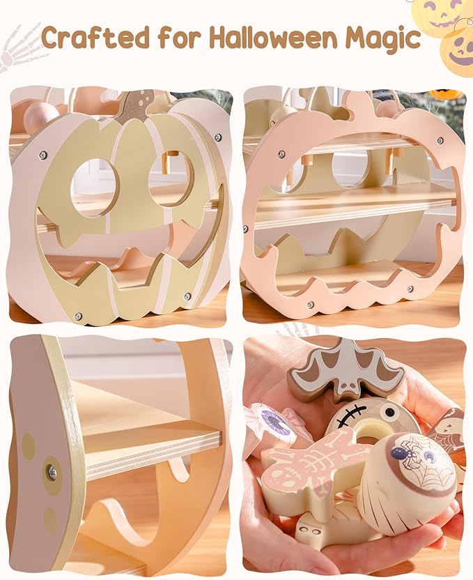 ROBOTIME Toy Food – Play Food Sets for Kids Kitchen, Pretend Food Play Kitchen Accessories, Play Kitchen Food Candy Playset with Carry Rope & Candy Rack