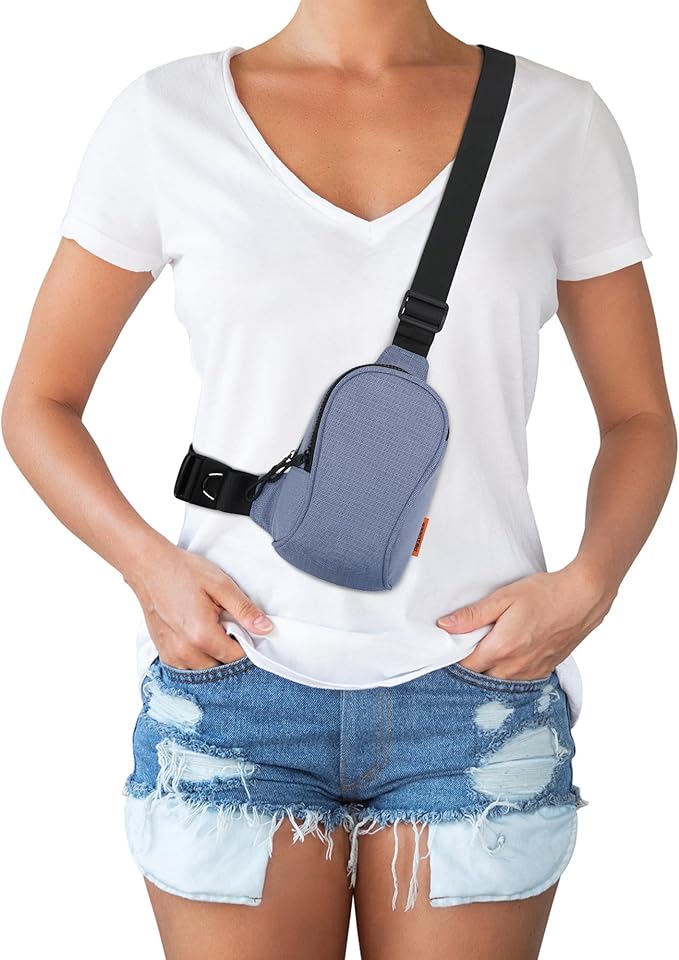 Peicees Sportswear Essentials Small Crossbody Bag for Men Women Mini Sling Bag Travel Running Phone Daypack Cross Body Shoulder Bags, Blue