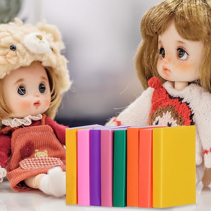 Miniature Dollhouse Books 32Pcs Colorful Tiny Mixed Color Mini Books 1 12 Scale Small Doll Accessories for Dollhouse Decoration and Craft