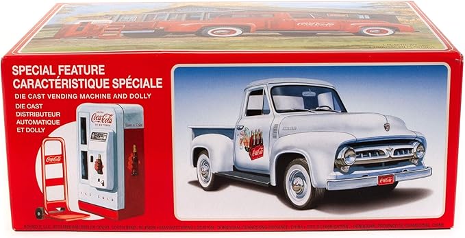 AMT Round 2 1953 Ford Pickup (Coca-Cola) 1:25 Scale Model Kit (AMT1144M), White