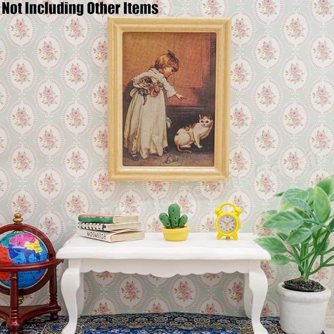 Odoria 1/12 Miniature Framed Wall Art Picture Painting Dollhouse Accessories