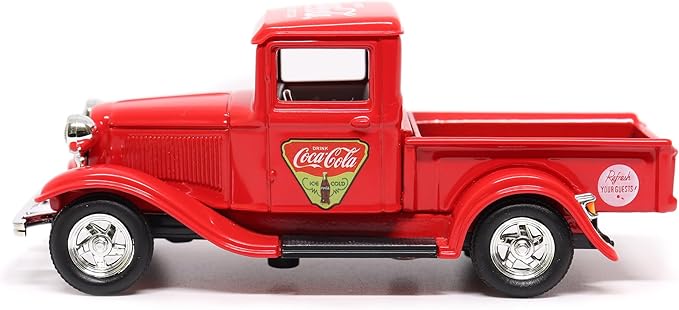 Motor city classics Coca-Cola Diecast Collectible | 1934 Ford Pick-Up 'Refresh Your Guests' | 1:43 Diecast Scale Model 443031 | Officially Licensed Coca-Cola Diecast