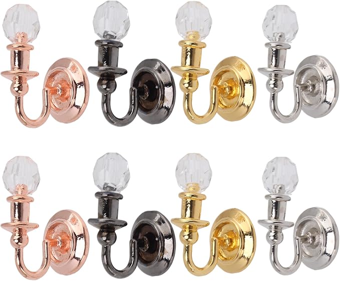 TOPINCN Vintage Green Miniature Dollhouse Wall Lamp, Delicate Cute Alloy Plastic Mini Lamp with Detailed Design, for 1:12 Doll House Bedroom Living Room Decoration