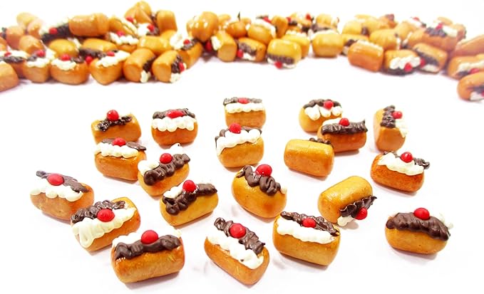 Dollhouse Miniature Food 10 French Cream Eclair 3574