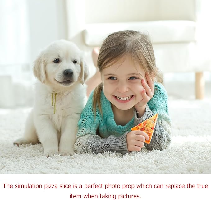 jojofuny Simulation Pizza, Pizza Shapes, Pretend Play Pizza, Simulation Pizza Slices Model, False Kitchen Food Bread Props Toy Kitchen Pepperoni Pizza Christmas Decorations