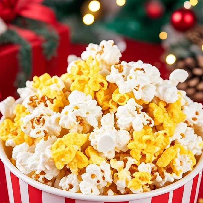 100 Pcs Miniature Fake Popcorn, Eight Styles Artificial Resin Popcorn Models for DIY Crafts, Dollhouse Decor, Christmas Ornaments, Party Props, Earring Making, Mixed Colors