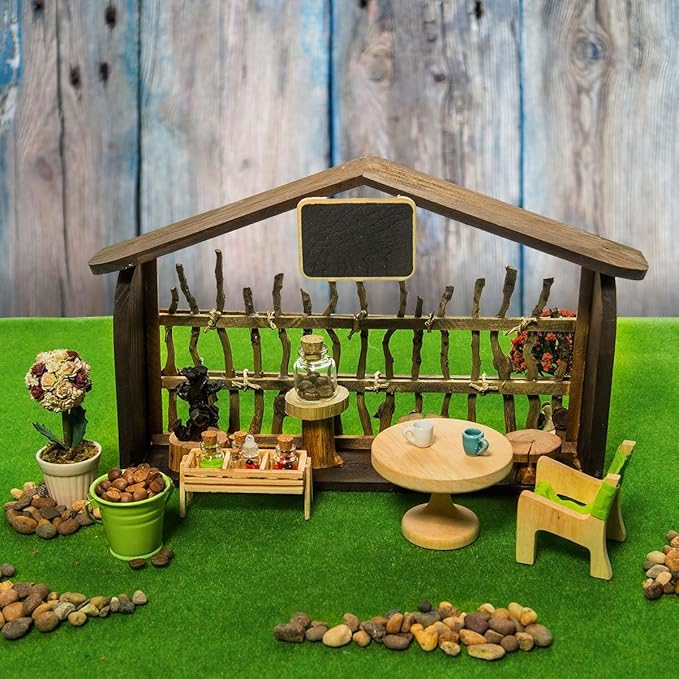 12 Pack Fairy Garden Grass 6 x 6 Inches Miniature Artificial Craft Grass for Dollhouse Ornament DIY Decoration
